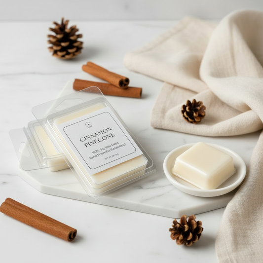 Cinnamon Pinecone Wax Melts - Creamy White