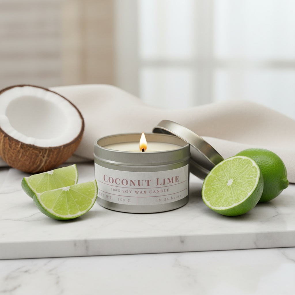 Coconut Lime Soy Candle